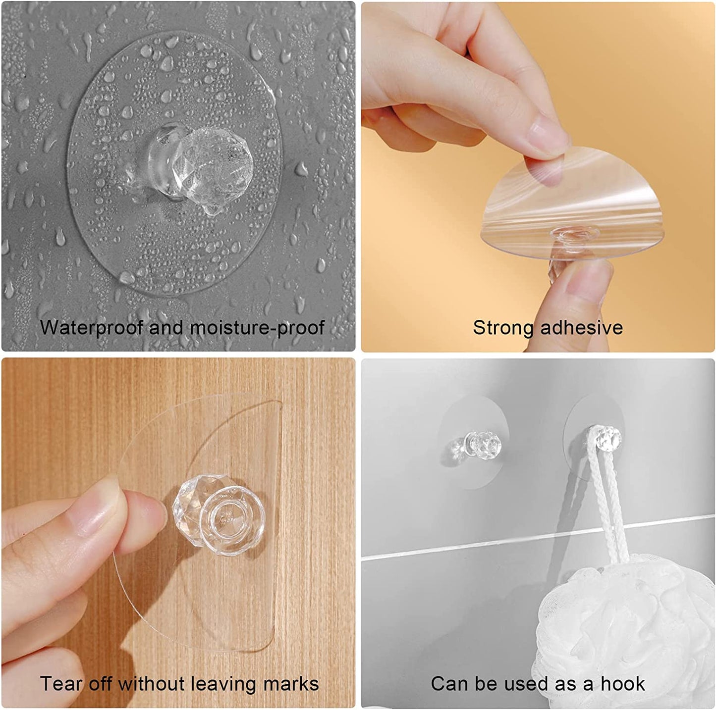 مقابض كريستالية فخمة بلا براغي