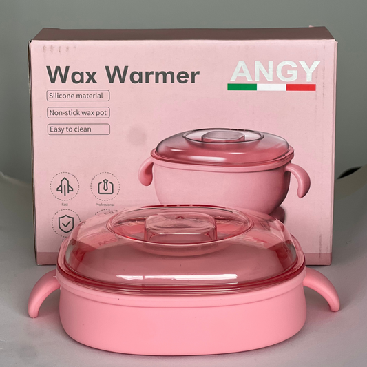 جهاز تسخين الشمع بالسيلكون + علبة تحتوي على 100 عود خشبي+ كيس شمع